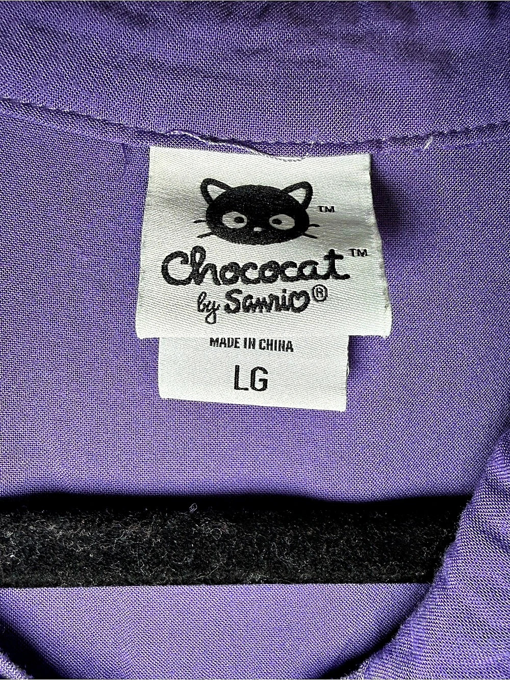 Hot Topic Sanrio Chococat Celestial Lace Embroidered Button-Up Kawaii Goth Large - Picture 4 of 12
